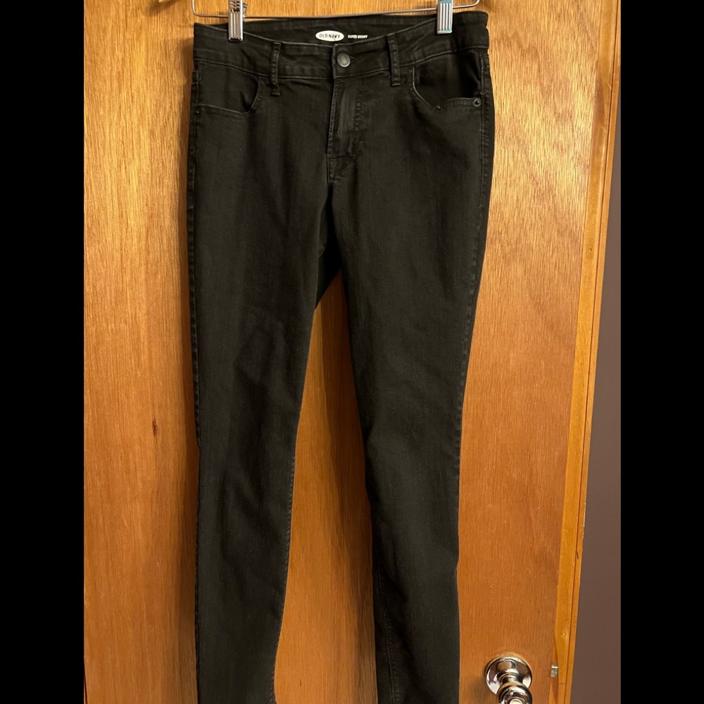 Old Navy Super Skinny Black Jeans Size 4